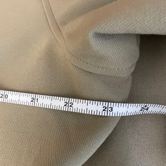 OAK + FORT Long Trench Coat Khaki Double Breasted Women's M - Picture 7 of 8